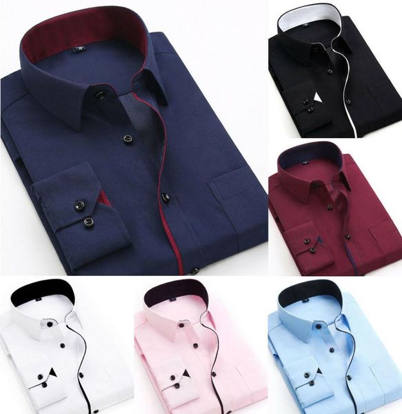 2020 new mens long sleeve shirt button up business work smart formal dress shirts fashion male slim fit casual shirt 5783670, White;black
2020 new mens long sleeve shirt button up business work smart formal dress shirts fashion male slim fit casual shirt 5783670, White;black