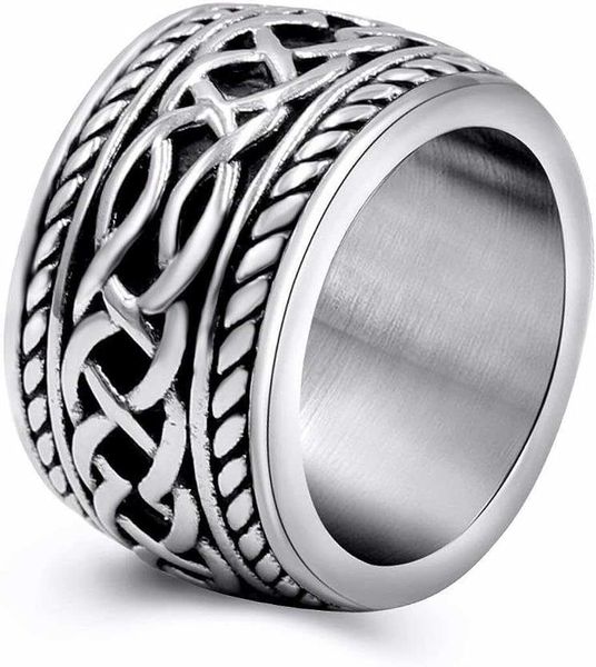 mens vintage stainless steel celtic wedding bands prime wide band ring for men us size 8 9 10 11 12 13, Golden;silver
mens vintage stainless steel celtic wedding bands prime wide band ring for men us size 8 9 10 11 12 13, Golden;silver