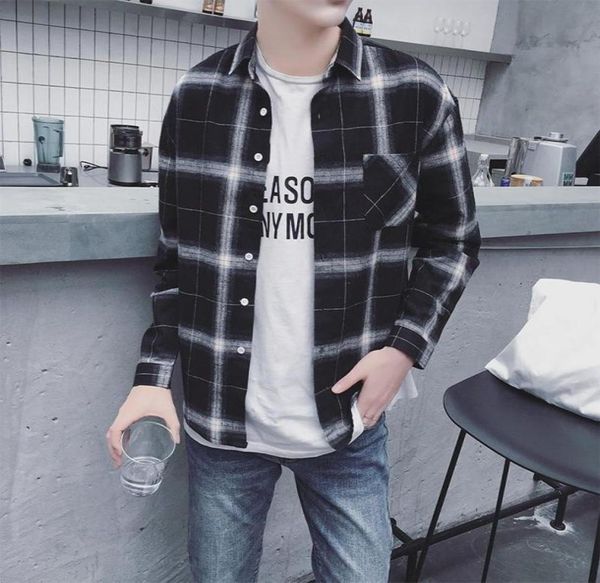 men flannel plaid shirt cotton 2020 spring autumn casual long sleeve shirt soft comfort slim fit styles brand man plus size xxxl7912625, White;black
men flannel plaid shirt cotton 2020 spring autumn casual long sleeve shirt soft comfort slim fit styles brand man plus size xxxl7912625, White;black