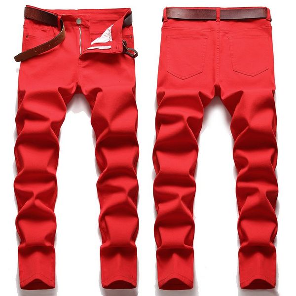 2023 spring autumn men's jeans new spliced jeans fashion trend men slim fit jeans multi color spliced red black green pants 28-38 qkn5j, Blue
2023 spring autumn men's jeans new spliced jeans fashion trend men slim fit jeans multi color spliced red black green pants 28-38 qkn5j, Blue