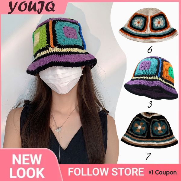 wide brim hats bucket hats korea handmade crochet bucket hats for women y2k vintage summer beach hat flower hollow knitted bob gorras sombre, Blue;gray
wide brim hats bucket hats korea handmade crochet bucket hats for women y2k vintage summer beach hat flower hollow knitted bob gorras sombre, Blue;gray