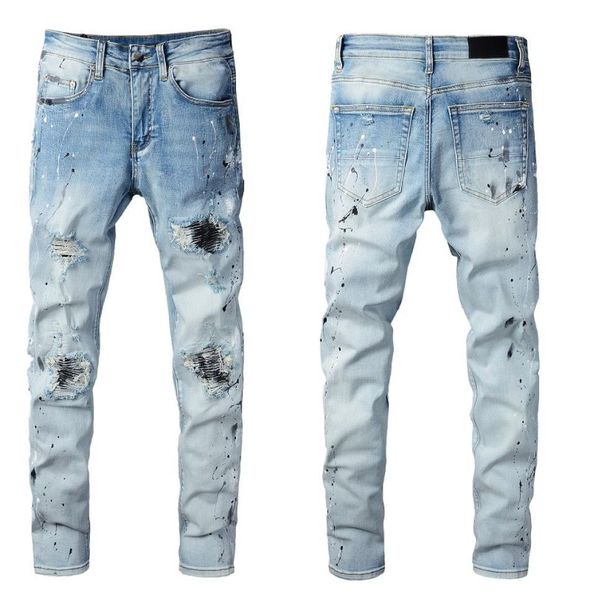 2022ss mens pants skinny jeans stickers light wash ripped long blue motorcycle rock revival joggers true religions men size28403215414
2022ss mens pants skinny jeans stickers light wash ripped long blue motorcycle rock revival joggers true religions men size28403215414