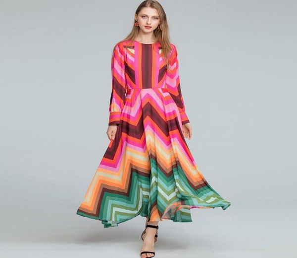 2021 o neck long sleeves rainbows striped printed elegant maxi casual dresses1583398, Black
2021 o neck long sleeves rainbows striped printed elegant maxi casual dresses1583398, Black