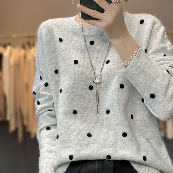 women s hoodies sweatshirts korean knitted embroidered round neck pullover black embellished autumn and winter jumper 230830
women s hoodies sweatshirts korean knitted embroidered round neck pullover black embellished autumn and winter jumper 230830