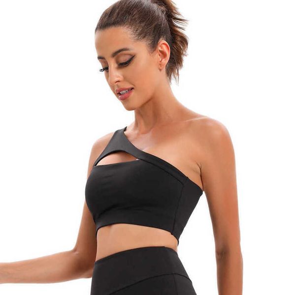 2023 desginer al yoga bra style hollow out one shoulder tank women's naked beauty back shockproof fitness bra, White
2023 desginer al yoga bra style hollow out one shoulder tank women's naked beauty back shockproof fitness bra, White