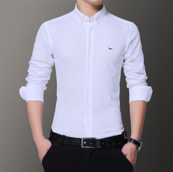 new men summer spring casual solid long sleeve shirt embroidery 100 cotton embroidery harmont shirts slim fit eu size blaine5062051, White;black
new men summer spring casual solid long sleeve shirt embroidery 100 cotton embroidery harmont shirts slim fit eu size blaine5062051, White;black