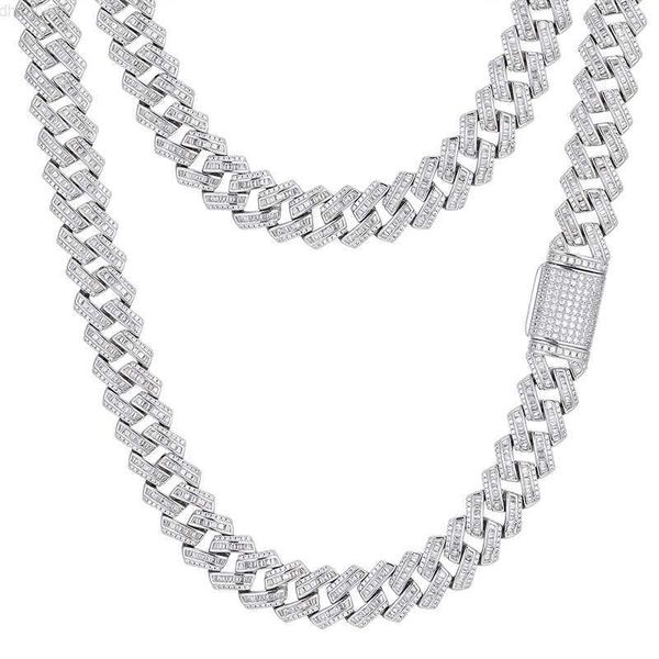 new arrival factory price pure silver 14mm baguette d color vvs moissanite diamond miami cuban link chain necklace
new arrival factory price pure silver 14mm baguette d color vvs moissanite diamond miami cuban link chain necklace