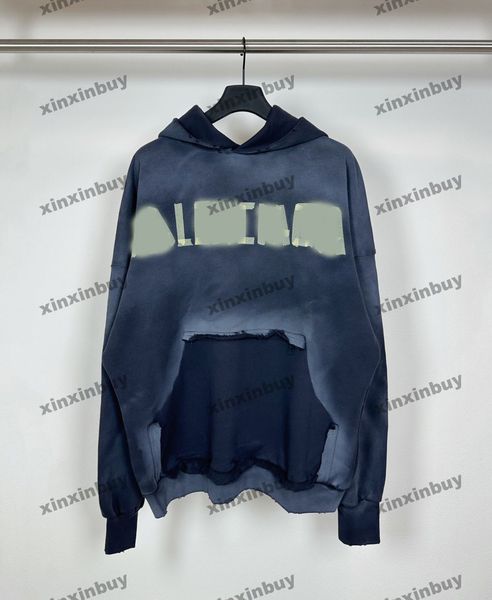 xinxinbuy men women designer sweatshirt hoodie gradient letter printing destroyed pocket sweater gray blue black white xs-2xl, Black;brown
xinxinbuy men women designer sweatshirt hoodie gradient letter printing destroyed pocket sweater gray blue black white xs-2xl, Black;brown