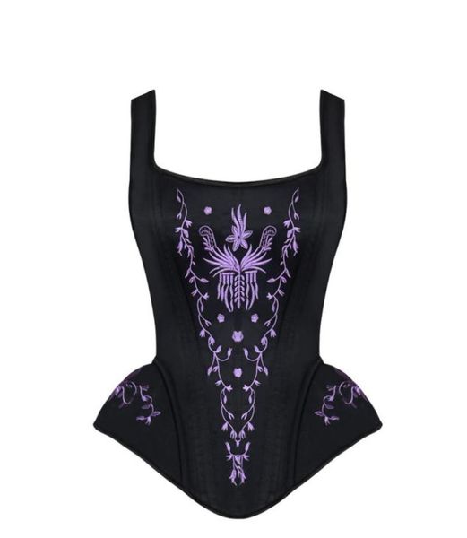 women halterneck corset steel boned steampunk brocade embroidery overbust corsets with straps waist control zipper waist training 9333264, Black;white
women halterneck corset steel boned steampunk brocade embroidery overbust corsets with straps waist control zipper waist training 9333264, Black;white