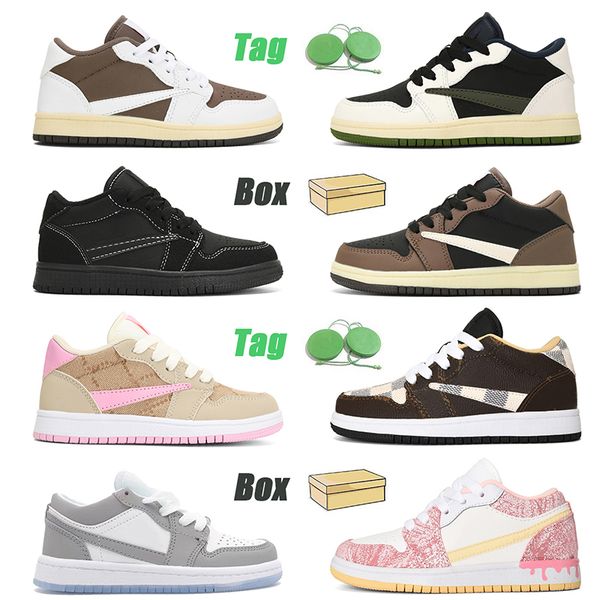 aaa+ jumpman 1 low kids designer basketball shoes retros kid 1s panda pink unc sports trainers baby reverse mocha olive black phantom wolf g
aaa+ jumpman 1 low kids designer basketball shoes retros kid 1s panda pink unc sports trainers baby reverse mocha olive black phantom wolf g