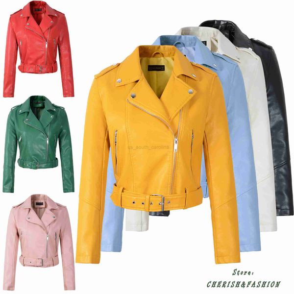 women's leather faux leather new fashion women motorcycle pu leather jackets female autumn short epaulet zippers coat black white pink
women's leather faux leather new fashion women motorcycle pu leather jackets female autumn short epaulet zippers coat black white pink