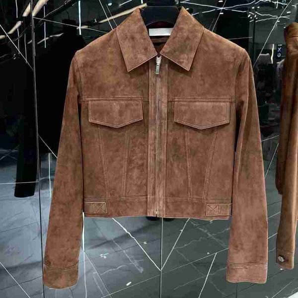 women's jackets designer 2023 autumn/winter new leather jacket suede material goddess style z4lq, Black;brown
women's jackets designer 2023 autumn/winter new leather jacket suede material goddess style z4lq, Black;brown