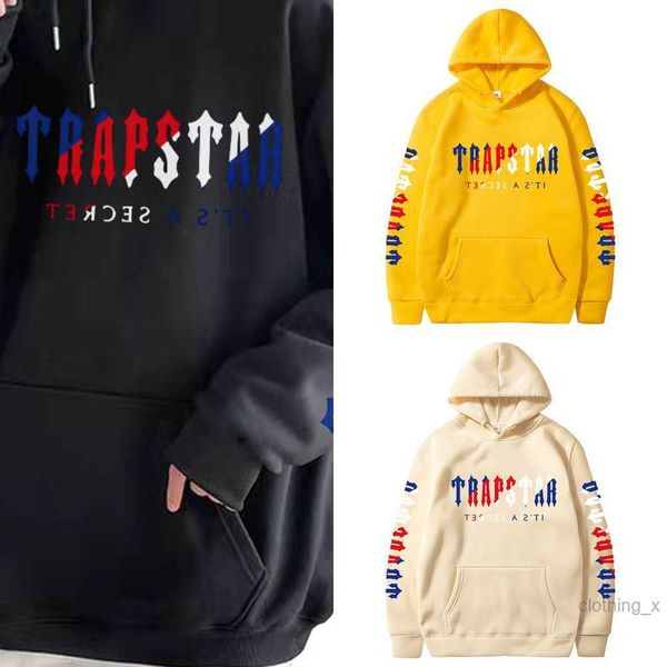 men's hoodies trapstar thicken plus fleece high-quality cotton printed trendy hoodie couple autumn/winter hooded pullover sweatshirts, Black
men's hoodies trapstar thicken plus fleece high-quality cotton printed trendy hoodie couple autumn/winter hooded pullover sweatshirts, Black