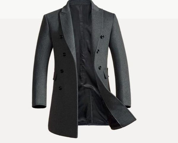 long design new style wool coat men turn down collar double breasted woolen trench coats male slim overcoat 2018 autumn winter2888618, Black
long design new style wool coat men turn down collar double breasted woolen trench coats male slim overcoat 2018 autumn winter2888618, Black