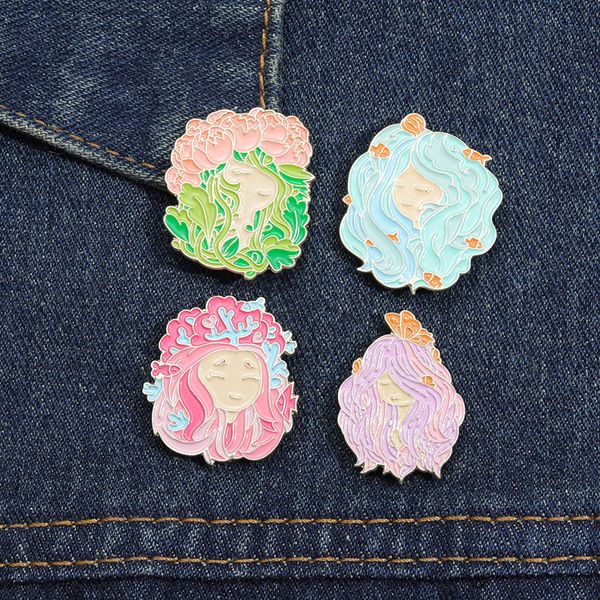 women cute flower fairy brooches butterfly fish face enamel clothes badge female head metal lapel pins for bag cowboy european jewelry acces, Gray
women cute flower fairy brooches butterfly fish face enamel clothes badge female head metal lapel pins for bag cowboy european jewelry acces, Gray