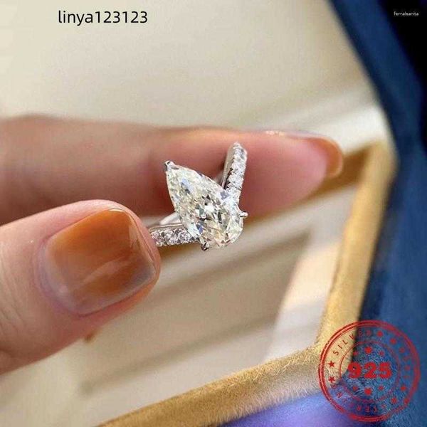 cluster rings hoyon shiny water drop diamond style ring imported moissan opening adjustable s925 silver jewelry, Golden;silver
cluster rings hoyon shiny water drop diamond style ring imported moissan opening adjustable s925 silver jewelry, Golden;silver