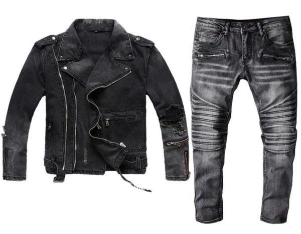winter mens black denim two piece set new autumn fashion slim denim jackets and biker jeans vintage 2pcs sets brand clothes suits4268636, Gray
winter mens black denim two piece set new autumn fashion slim denim jackets and biker jeans vintage 2pcs sets brand clothes suits4268636, Gray