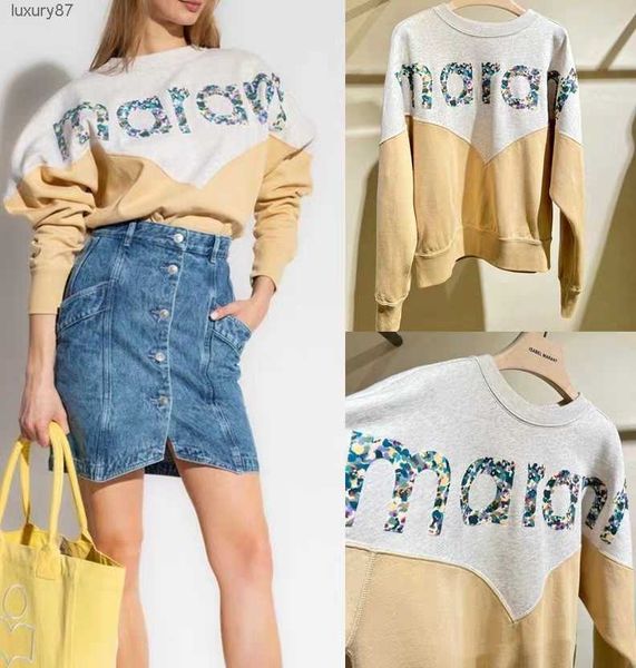 23aw designer sweatshirt isabel marant cotton hoodie fashion letter print round neck pullover women loose long sleeve sweater, Black
23aw designer sweatshirt isabel marant cotton hoodie fashion letter print round neck pullover women loose long sleeve sweater, Black