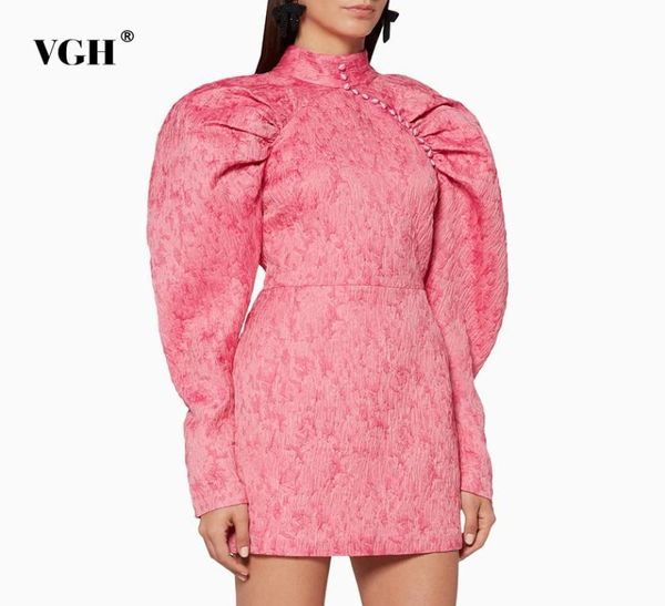 casual dresses vgh elegant slim dress for women stand collar puff long sleeve high waist ruched mini female fashion clothing 2021 4135449, Black;gray
casual dresses vgh elegant slim dress for women stand collar puff long sleeve high waist ruched mini female fashion clothing 2021 4135449, Black;gray
