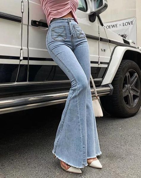 women039s jeans sky blue high waisted elastic skinny fashionable and versatile long slim flared pants splicing cut18758236
women039s jeans sky blue high waisted elastic skinny fashionable and versatile long slim flared pants splicing cut18758236