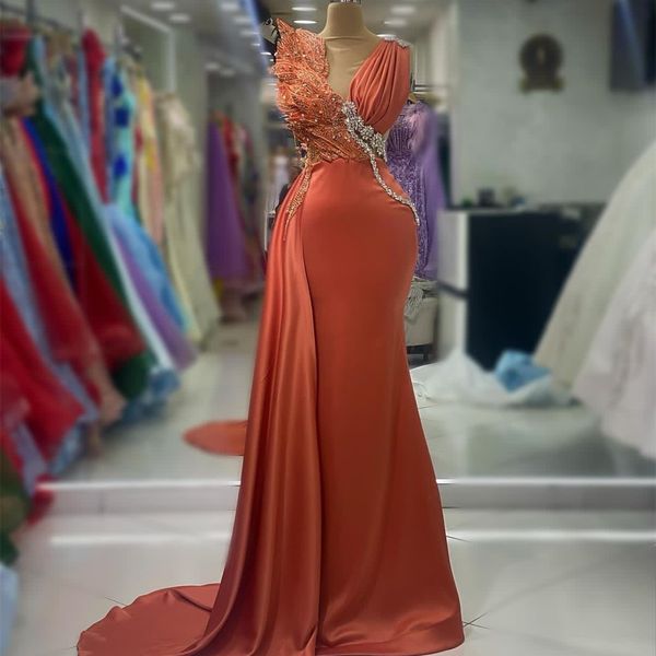 2023 aso ebi arabic mermaid red orange prom dress crystals beaded evening formal party second reception birthday engagement gowns dresses ro, Black
2023 aso ebi arabic mermaid red orange prom dress crystals beaded evening formal party second reception birthday engagement gowns dresses ro, Black