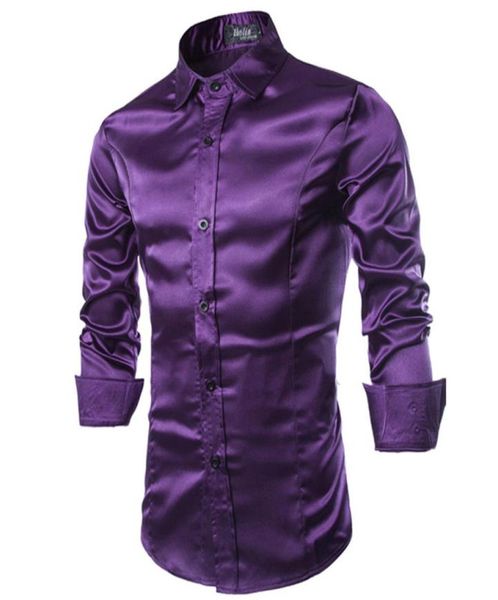 whole new men shirt long sleeve chemise homme 2016 fashion design purple mens silk shirt slim tuxedo dress shirts camisa soci2739214, White;black
whole new men shirt long sleeve chemise homme 2016 fashion design purple mens silk shirt slim tuxedo dress shirts camisa soci2739214, White;black