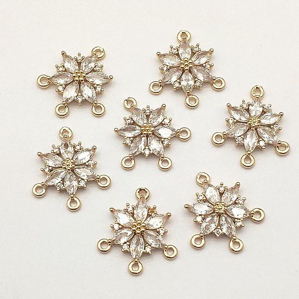 other new arrival 19x21mm 50pcs cubic zirconia charm flower connectors for necklace earrings diy parts jewelry findings & components
other new arrival 19x21mm 50pcs cubic zirconia charm flower connectors for necklace earrings diy parts jewelry findings & components
