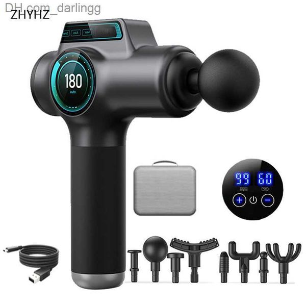massage gun high frequency body muscle relaxation electric massager with 8heads 99gears adjust fascia for fitness gift q230830
massage gun high frequency body muscle relaxation electric massager with 8heads 99gears adjust fascia for fitness gift q230830