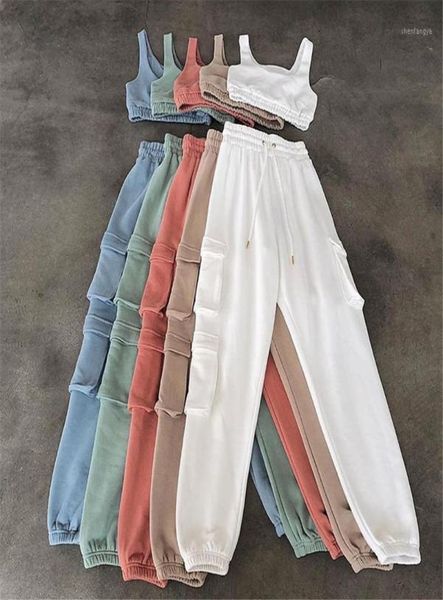 yoga outfit tracksuits women fitness autumn winter set gyms sprotswear jiggings crop bra pockets cargo pants 5 solid colors7440898
yoga outfit tracksuits women fitness autumn winter set gyms sprotswear jiggings crop bra pockets cargo pants 5 solid colors7440898
