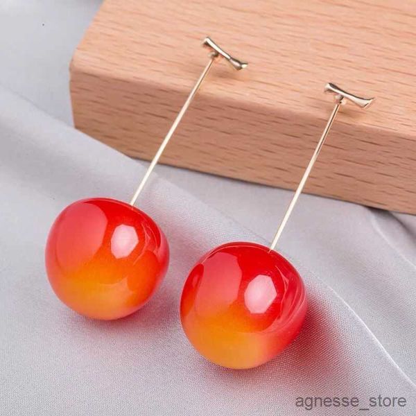 stud stud cute simulation red cherry earrings sweet resin for women girl student fruit earring gift r230830, Golden;silver
stud stud cute simulation red cherry earrings sweet resin for women girl student fruit earring gift r230830, Golden;silver
