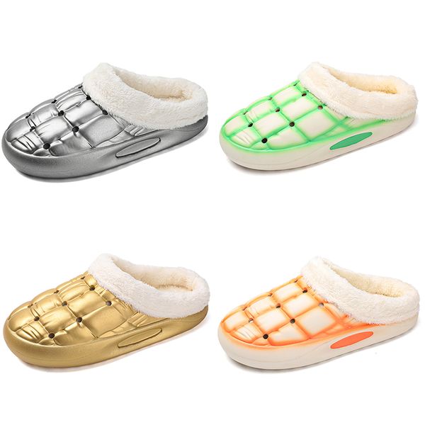 2023 winter fleece thickened warm home cotton men woman golden silver green orange black trend couple shoes color5
2023 winter fleece thickened warm home cotton men woman golden silver green orange black trend couple shoes color5