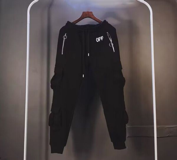2023 fashion jogger cargo pants men solid color big chain zipper pockets double off casual streetwear sweatpants trousers, Black
2023 fashion jogger cargo pants men solid color big chain zipper pockets double off casual streetwear sweatpants trousers, Black