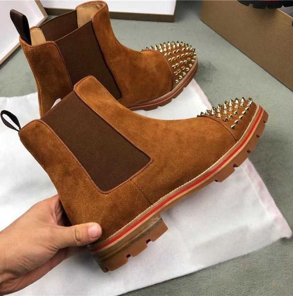 boots 2024 famous winter brand men's ankle melon strass spikes boot calfskin rubber booties lug sole man booty elegant party wedding, Black
boots 2024 famous winter brand men's ankle melon strass spikes boot calfskin rubber booties lug sole man booty elegant party wedding, Black