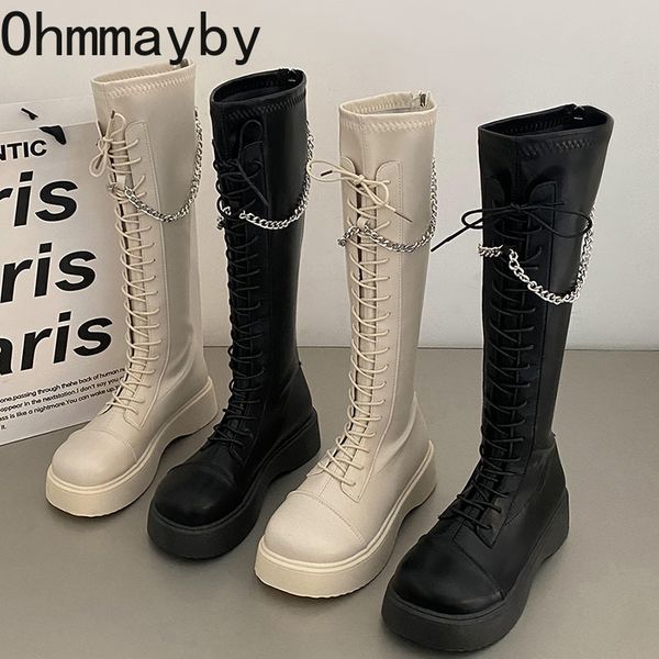 boots winter women long knigh fashion lace up thick bottom shoes ladies elegant morder knee high 230830, Black
boots winter women long knigh fashion lace up thick bottom shoes ladies elegant morder knee high 230830, Black