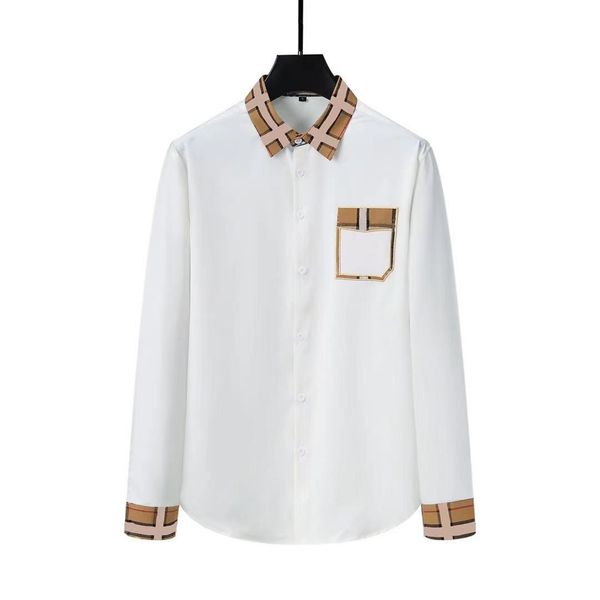 men's casual shirt designer long sleeved shirt fashion long sleeved lapel shirt single row button classic business high-quality letter, White;black
men's casual shirt designer long sleeved shirt fashion long sleeved lapel shirt single row button classic business high-quality letter, White;black