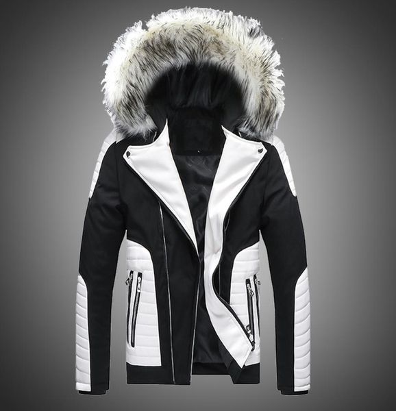 men jacket autumn winter hooded jacket faux fur jacket parka men faux leather stitching style biker motorcycle outwear jackets 2011746927, Black;brown
men jacket autumn winter hooded jacket faux fur jacket parka men faux leather stitching style biker motorcycle outwear jackets 2011746927, Black;brown
