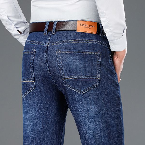 men's jeans autumn and winter thick jeans men's elastic business loose straight casual pants men's denim long pants casual al, Blue
men's jeans autumn and winter thick jeans men's elastic business loose straight casual pants men's denim long pants casual al, Blue