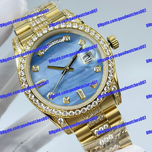 2 model fashion watch 128238 118238 36mm diamond watch blu dial luxury diamond band 2813 movement automatic mechanical men's watch 1283, Slivery;brown
2 model fashion watch 128238 118238 36mm diamond watch blu dial luxury diamond band 2813 movement automatic mechanical men's watch 1283, Slivery;brown