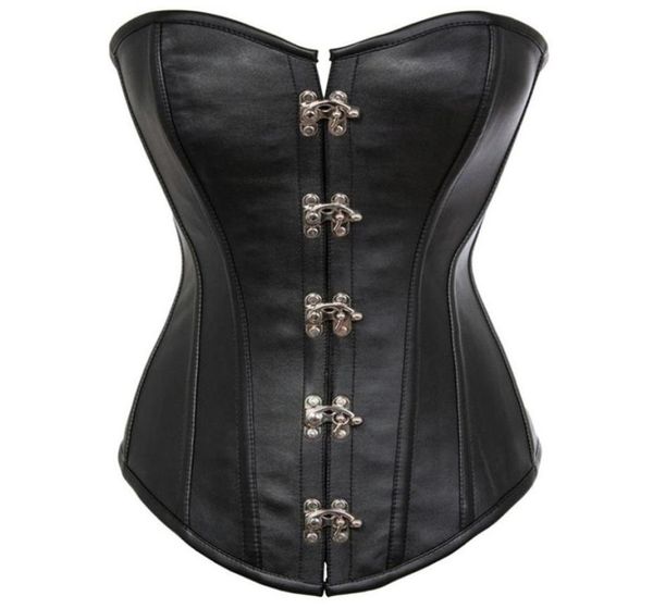 14 steel boned corset black faux leather overbust steampunk corsets bustiers plus size slimming body shaper waist trainer1043478, Black;white
14 steel boned corset black faux leather overbust steampunk corsets bustiers plus size slimming body shaper waist trainer1043478, Black;white