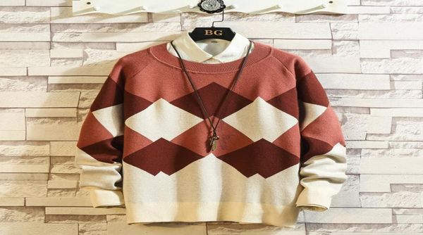 2019 uyuk autumnwinter new japanese trend men039s sweater patchwork lozenge casual temperament pullover clothes hombre6449849, White;black
2019 uyuk autumnwinter new japanese trend men039s sweater patchwork lozenge casual temperament pullover clothes hombre6449849, White;black
