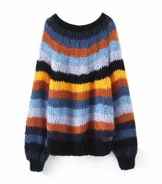 2020 boho winter sweater pullover o neck rainbow stripes mohair sweater long sleeve women sweater gypsy female warm women sweaters9665306, White;black
2020 boho winter sweater pullover o neck rainbow stripes mohair sweater long sleeve women sweater gypsy female warm women sweaters9665306, White;black