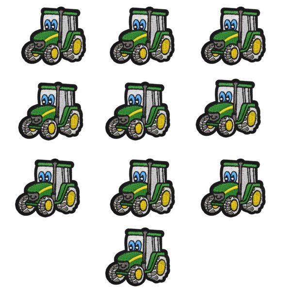 10pcs green tractor embroidery patches for clothing iron patch for clothes applique sewing accessories stickers badge on cloth iro4385339, Black
10pcs green tractor embroidery patches for clothing iron patch for clothes applique sewing accessories stickers badge on cloth iro4385339, Black