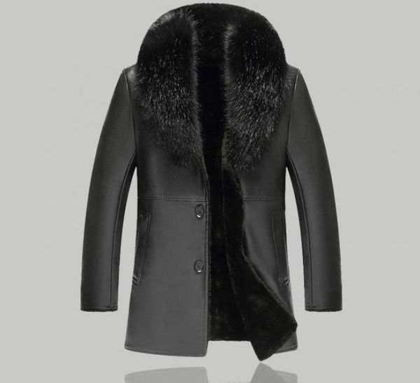 men fashion large fur collar winter warm leather jacket 2018 slim long singlebreasted slim coats motorcycle leather jackets2210566, Black
men fashion large fur collar winter warm leather jacket 2018 slim long singlebreasted slim coats motorcycle leather jackets2210566, Black