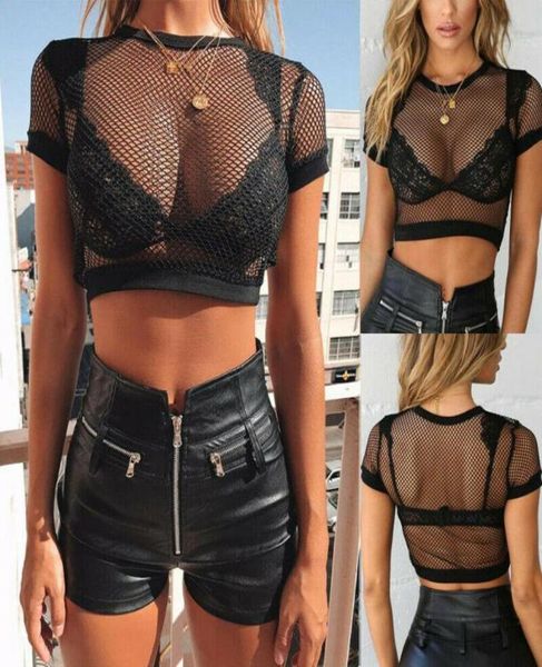 women039s tshirt summer fashion women crop short sleeve tank see through mesh fishnet t shirts stretch solid bla6394769, White
women039s tshirt summer fashion women crop short sleeve tank see through mesh fishnet t shirts stretch solid bla6394769, White