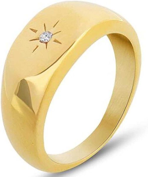 jude jewelers stainless steel sunshine signet style fashion dainty wedding promise festival birthday pinky ring, Silver
jude jewelers stainless steel sunshine signet style fashion dainty wedding promise festival birthday pinky ring, Silver