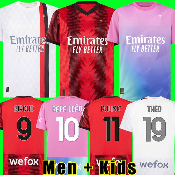 pulisic 23 24 soccer jerseys giroud koche de ketelaere rafa leao theo ac milans reijnders football shirt 2023 2024 men kids kit boys uniform, Black;yellow
pulisic 23 24 soccer jerseys giroud koche de ketelaere rafa leao theo ac milans reijnders football shirt 2023 2024 men kids kit boys uniform, Black;yellow