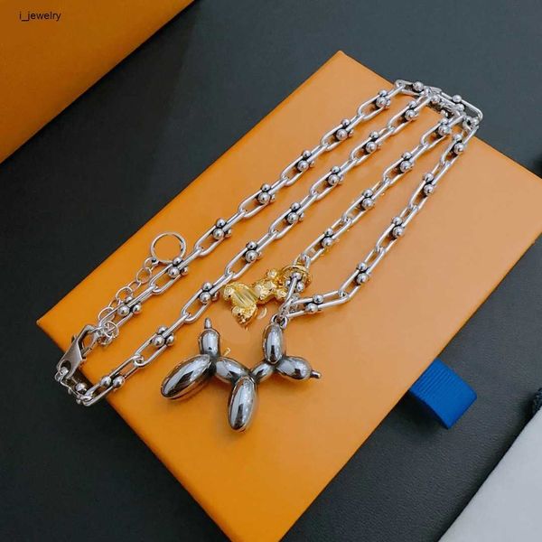 classic necklace for women fashion jewelry balloon woven dog shaped pendant necklace including box preferred gift, Silver
classic necklace for women fashion jewelry balloon woven dog shaped pendant necklace including box preferred gift, Silver