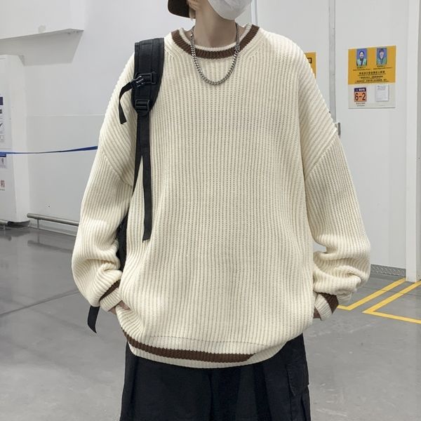 men's sweaters korean fashion mens fall sweater autumn harajuku loose sweaters y2k men streetwear clothes knitted sweater man pullovers, White;black
men's sweaters korean fashion mens fall sweater autumn harajuku loose sweaters y2k men streetwear clothes knitted sweater man pullovers, White;black