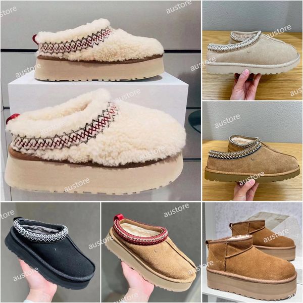 tazz slide slippers designer autumn winter women classics mini woolen platform boot fashion luxury keep warm tasman slippers disquette outdo, Black
tazz slide slippers designer autumn winter women classics mini woolen platform boot fashion luxury keep warm tasman slippers disquette outdo, Black