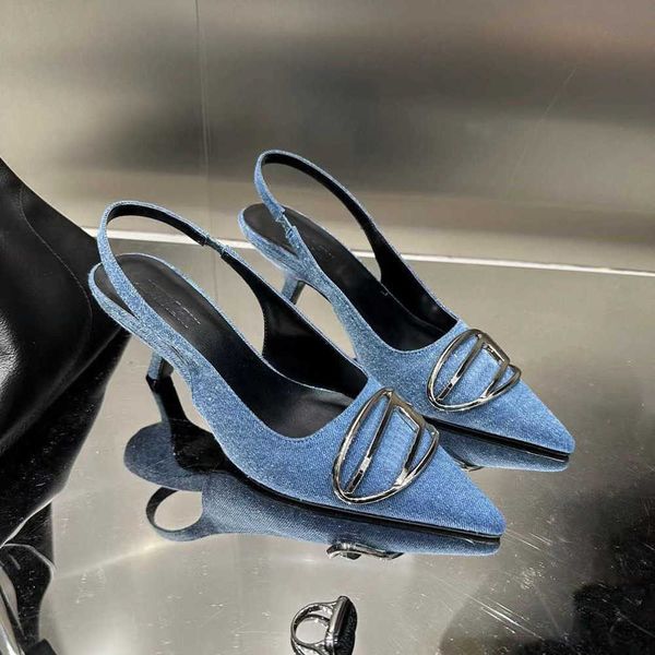 die high heeled shoes women's designer thin heels spring shallow metal buckle back hollow pointed sandals 230209 230830, Black
die high heeled shoes women's designer thin heels spring shallow metal buckle back hollow pointed sandals 230209 230830, Black